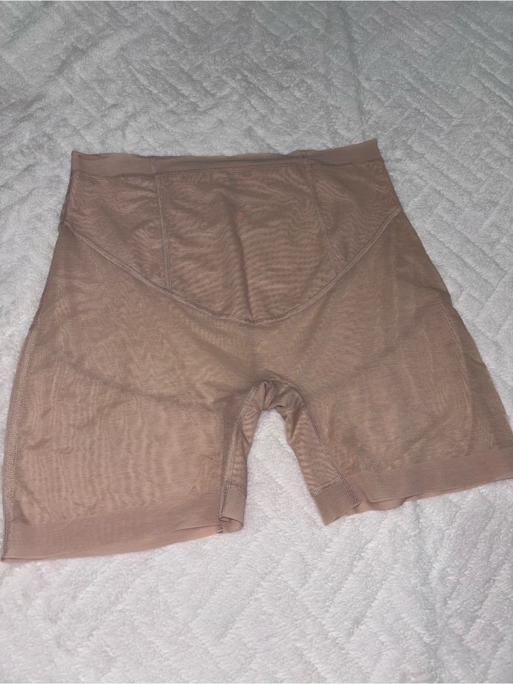 Nude High-Waist Shaping Mesh Shorts - Women Intimates